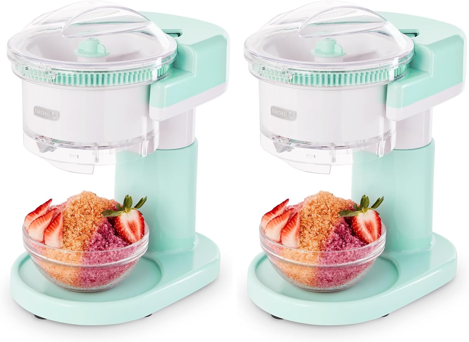Machine à glace pilée Dash - Machine à desserts glacés pour granités, boissons frappées, cocktails et plus encore - Facile à utiliser et à nettoyer - Conception compacte - Aqua