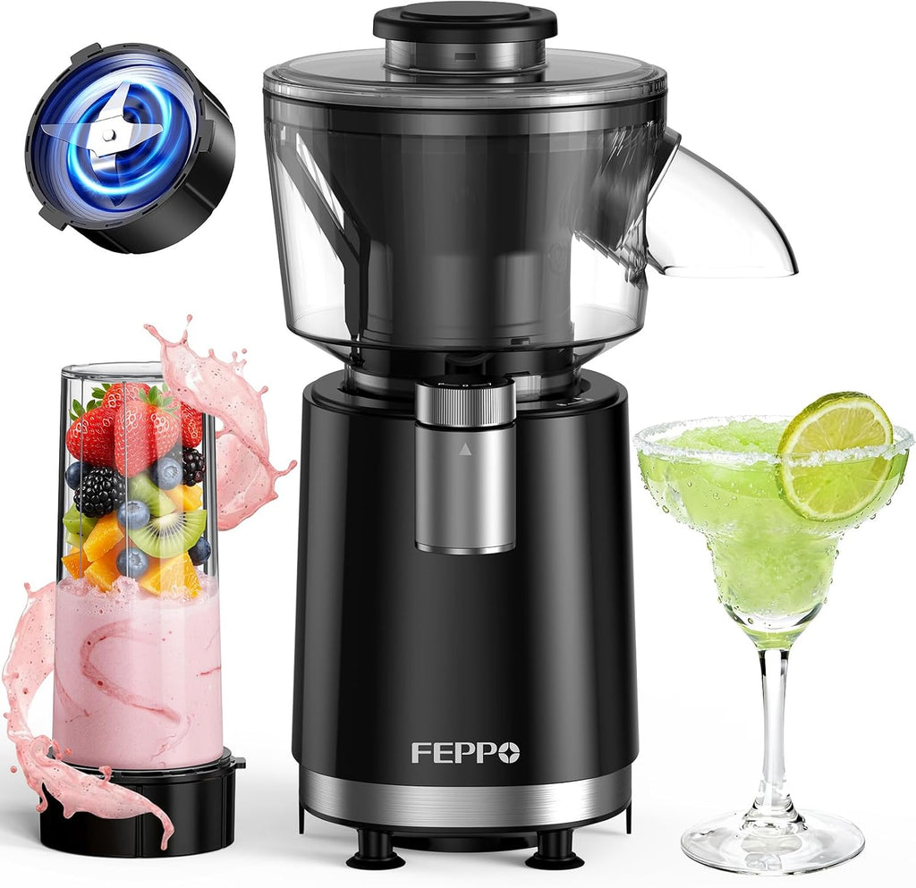 Machine à Granités et Smoothies FEPPO 2 en 1, Machine à Glace Pilée Puissante 700W, Machine à Margarita Glacée avec Lame en Acier Inoxydable, Livre de Recettes de Smoothies, pour Fêtes à la Maison et dans la Cuisine