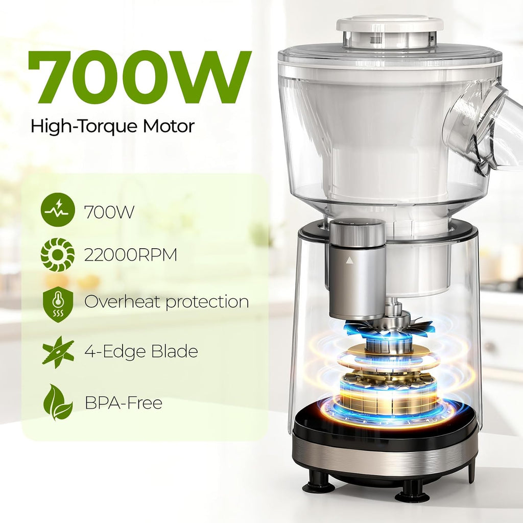 Machine à Granités et Smoothies FEPPO 2 en 1, Machine à Glace Pilée Puissante 700W, Machine à Margarita Glacée avec Lame en Acier Inoxydable, Livre de Recettes de Smoothies, pour Fêtes à la Maison et dans la Cuisine