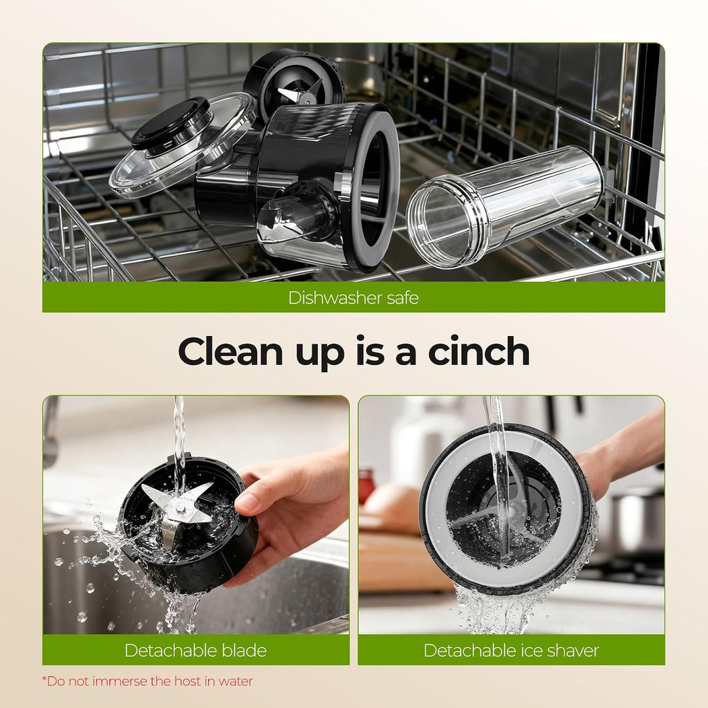 Machine à Granités et Smoothies FEPPO 2 en 1, Machine à Glace Pilée Puissante 700W, Machine à Margarita Glacée avec Lame en Acier Inoxydable, Livre de Recettes de Smoothies, pour Fêtes à la Maison et dans la Cuisine