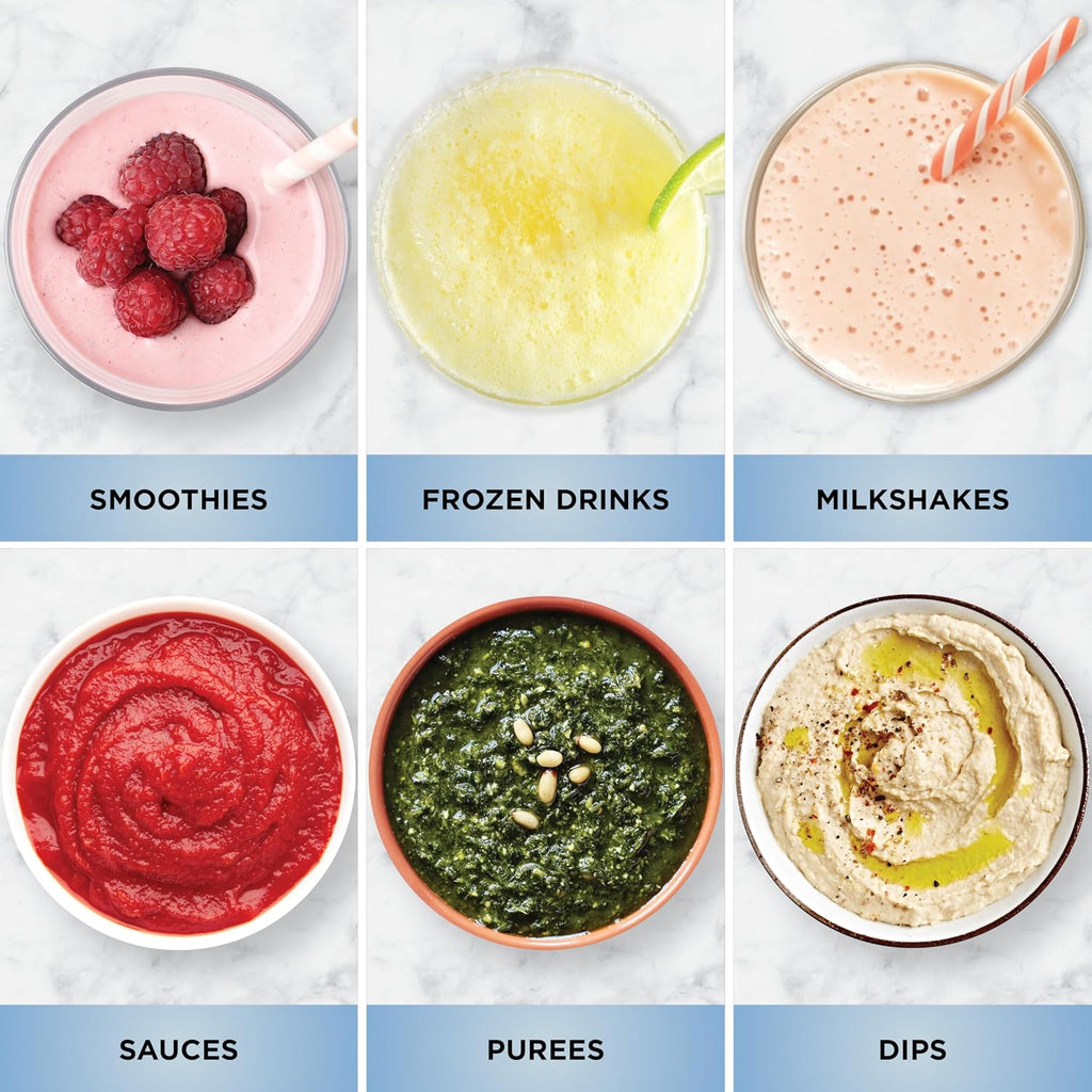Mixeur Professionnel Ninja 2.0 | Pour Smoothies, Boissons, Broyeur, Broyeur à Glace | Technologie Total Crushing, Programme Auto-iQ, Puissance 1200W, Pichet XL 2,1 L | Gris Foncé | BR201AMZ